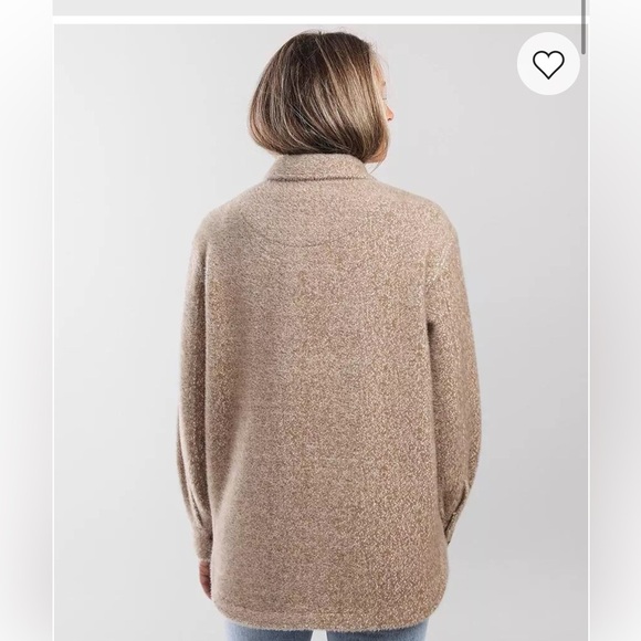 Z Supply Trucker Jacket Soft Beige Cozy Jacket - Picture 2 of 8